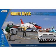 Moebius KIN48057 1:48 Kinetic Nimitz Deck (T-45 Goshawk, Carrier Deck w/JBD & Catapult, MD3, Fire Engine, Tow Tractor, Engine Starter) [MODEL BUILDING KIT]