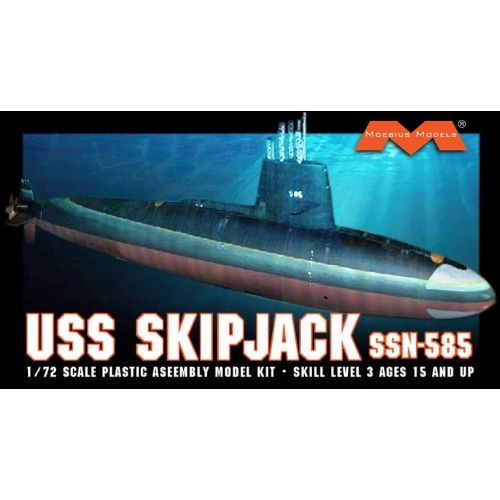  Moebius Models USS Skipjack Submarine 172 Moebius Over 40 inches Long