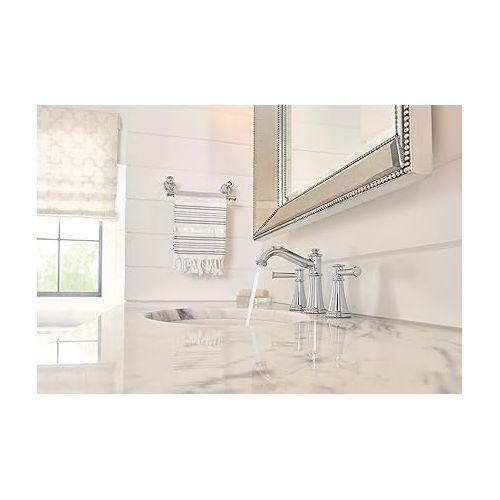  Moen T6405NL Belfield Two-Handle 8-Inch Widespread Bathroom Faucet Trim Kit, Valve Required, Polished Nickel