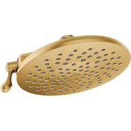 Moen Velocity Brushed Gold Showerhead Two-Function Rainshower 8-Inch Showerhead with Immersion Technology, S6320BG