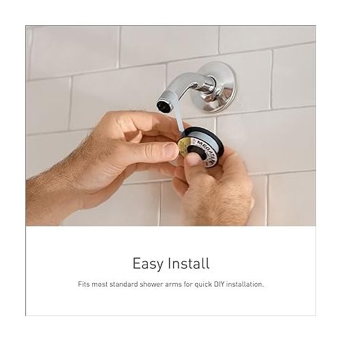  Moen Velocity Brushed Gold Showerhead Two-Function Rainshower 8-Inch Showerhead with Immersion Technology, S6320BG