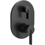 Moen UT3331BL CIA Collection M-CORE 3-Series 2-Handle Shower Trim with Integrated Transfer, Valve Required, Matte Black