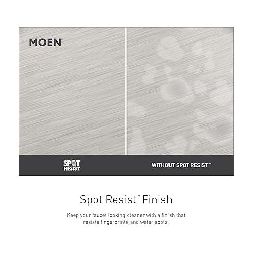  Moen Align Spot Resist Stainless Steel Motionsense Wave Sensor Touchless One-Handle High Arc Spring Pre-Rinse Pulldown Kitchen Faucet with Sprayer, 5923EWSRS