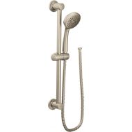 Moen Eco-Performance Brushed Nickel Detachable Handheld Shower Head with 24-Inch Slide Bar and 69-Inch Hose, 3868EPBN