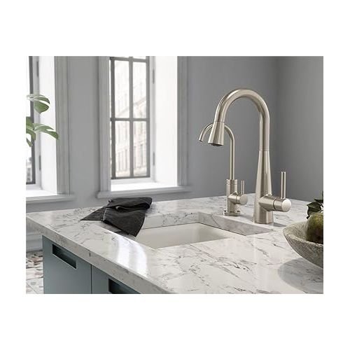  Moen S5530SRS Sip Modern Cold Water Kitchen Beverage Faucet with Optional Filtration System, Spot Resist Stainless