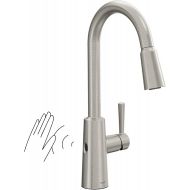 Moen Riley Spot Resist Stainless Hands-Free Touchless Sensor Single Handle Pull Down Kitchen Faucet, 7402EWSRS