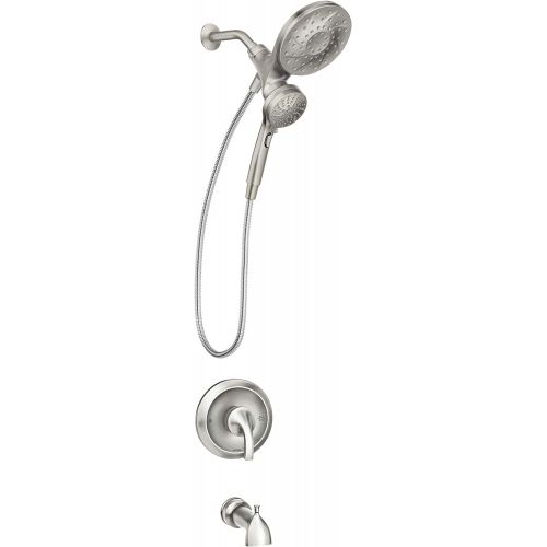  Moen 82304SRN Engage Magnetix Multi-Function Handshower and Rainshower Combo Featuring Magnetic Docking System, Spot Resist Brushed Nickel