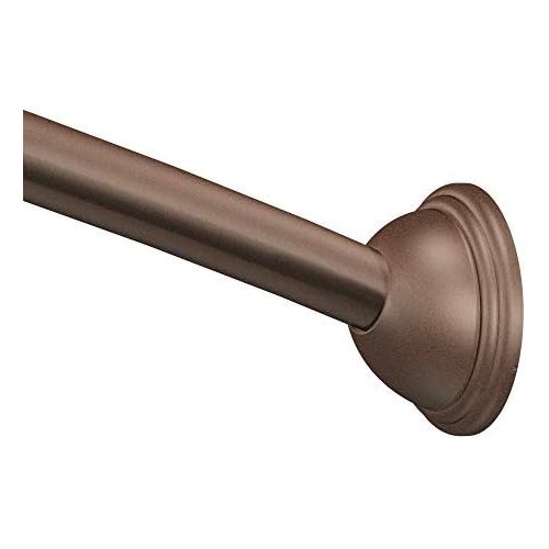  Moen CSR2160OWB 54 to 72-Inch Adjustable Length Fixed Mount Single Curved Shower Rod, Old World Bronze