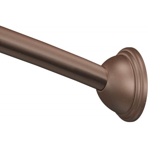  Moen CSR2160OWB 54 to 72-Inch Adjustable Length Fixed Mount Single Curved Shower Rod, Old World Bronze