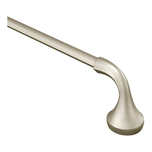  Moen YB2818BN Eva Collection 18-Inch Single Towel Bar, 18 Inch, Brushed Nickel