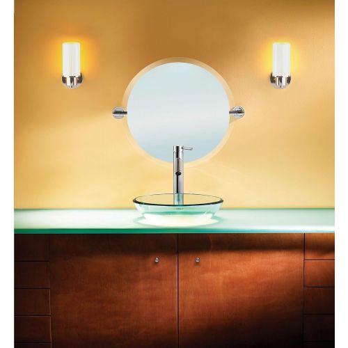  Moen DN0792CH Iso 22-Inch x 22-Inch Frameless Pivoting Bathroom Tilting Mirror, Chrome