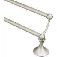 Moen DN7722BN Lounge Collection 24-Inch Bathroom Double Towel Bar, Brushed Nickel