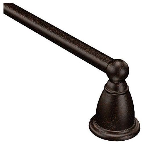  Moen YB2224ORB Brantford Collection 24-Inch Bathroom Single Towel Bar, Oil Rubbed Bronze