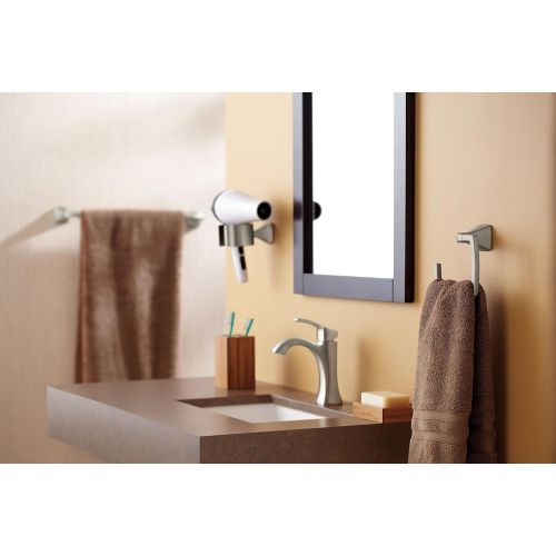  Moen YB5186ORB Voss Collection Bathroom Hand Towel Ring, Oil-Rubbed Bronze