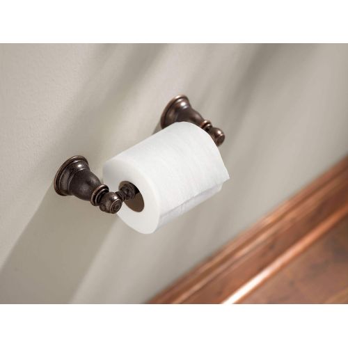  Moen YB5408CH Kingsley Pivoting Toilet Paper Holder, Chrome with Moen YB5486CH Kingsley Bath Accessory, Chrome