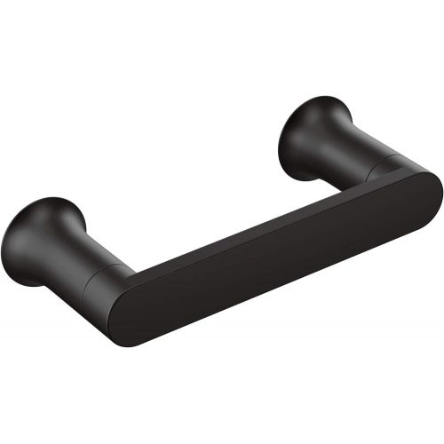  Moen BH3808BL Genta Double Post Modern Pivoting Toilet Paper Holder, Matte Black