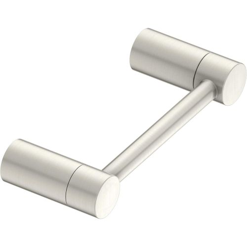  Moen YB0408BN Align Pivoting Double Post Modern Toilet Paper Holder, Brushed Nickel