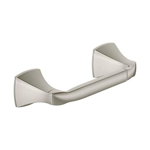  Moen YB5108BN Voss Collection Double Post Pivoting Toilet Paper Holder, Brushed Nickel