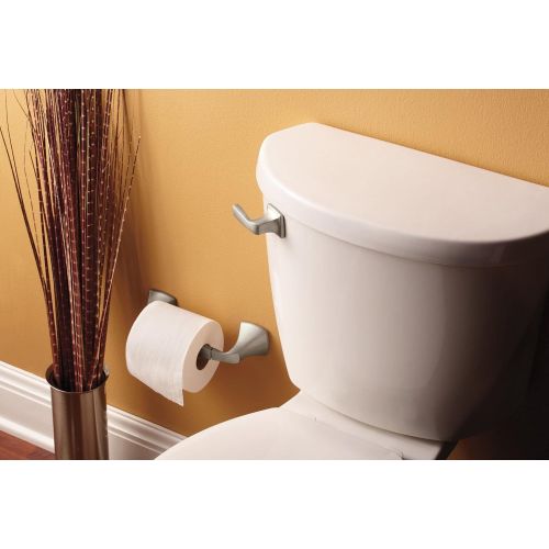  Moen YB5108BN Voss Collection Double Post Pivoting Toilet Paper Holder, Brushed Nickel