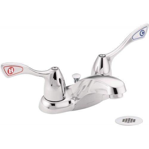  Moen 8810 Commercial M-Bition 4-Inch Centerset Lavatory Faucet with Grid Strainer 1.5 gpm, Chrome