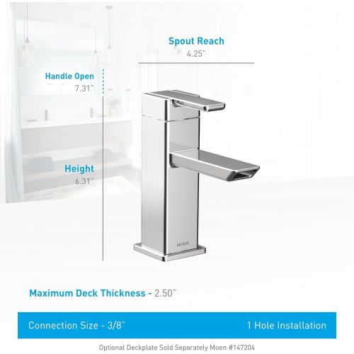  Moen S6701 90 Degree Lavatory Faucet, Chrome