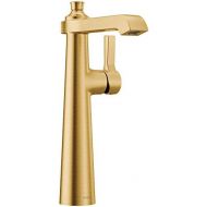 Moen S6982BG Flara One-Handle Single Hole Vessel Sink Bathroom Faucet, Brushed Gold