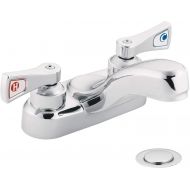 Moen 8216 Commercial M-Dura 4-Inch Centerset Lavatory Faucet with Drain 2.2 gpm, Chrome
