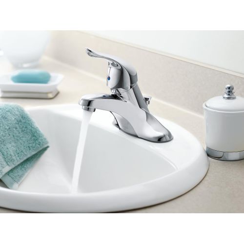  Moen L4601 Chateau Chrome one-handle low arc bathroom faucet (Not CA/VT Compliant)