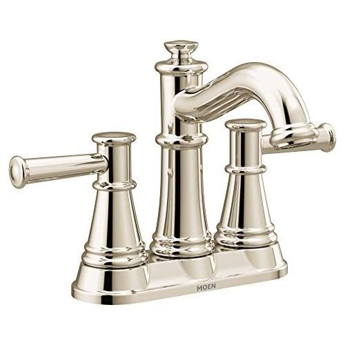  Moen 6401NL Belfield Two-Handle Centerset Bathroom Faucet, Polished Nickel