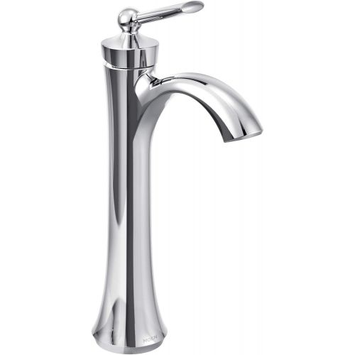  Moen 4507 Wynford One-Handle High Arc Vessel Sink Bathroom Faucet, Chrome