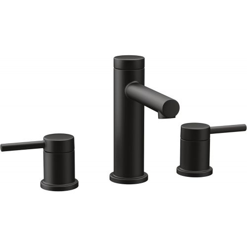  Moen T6193BL Align Two-Handle Modern 8-Inch Widespread Bathroom Faucet Trim Kit, Valve Required, Matte Black