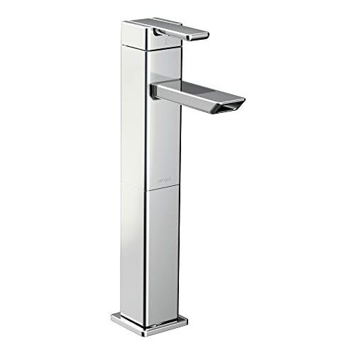  Moen S6711 90 Degree One-Handle Vessel Sink Modern Bathroom Faucet, Chrome