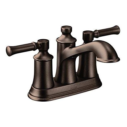  Moen 6802ORB Dartmoor Two-Handle Low Arc Bathroom Faucet, Oil Rubbed Bronze