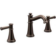 Moen T6405ORB Belfield Two-Handle 8-Inch Widespread Bathroom Faucet Trim Kit, Valve Required, Oil Rubbed Bronze