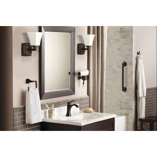  Moen 6903ORB Voss One-Handle High-Arc Bathroom Faucet with Drain Assembly, Oil-Rubbed Bronze