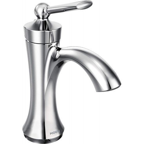  Moen 4500 Wynford One-Handle High-Arc Bathroom Faucet with Drain Assembly, Chrome