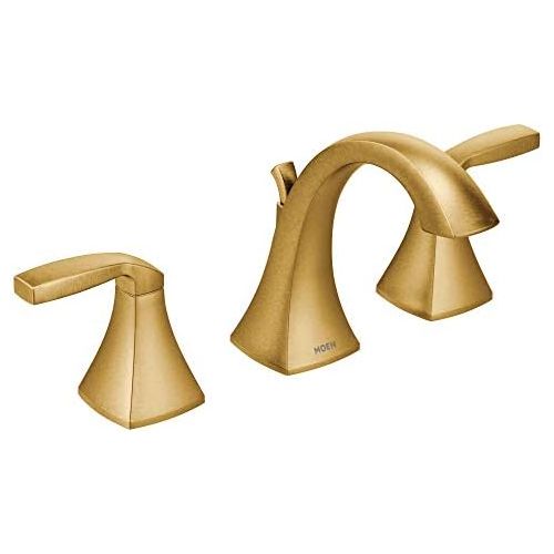  Moen T6905BG Voss Two-Handle 8 in. Widespread Bathroom Faucet Trim Kit, Valve Required, Brushed Gold