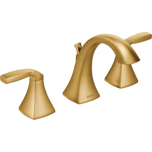  Moen T6905BG Voss Two-Handle 8 in. Widespread Bathroom Faucet Trim Kit, Valve Required, Brushed Gold