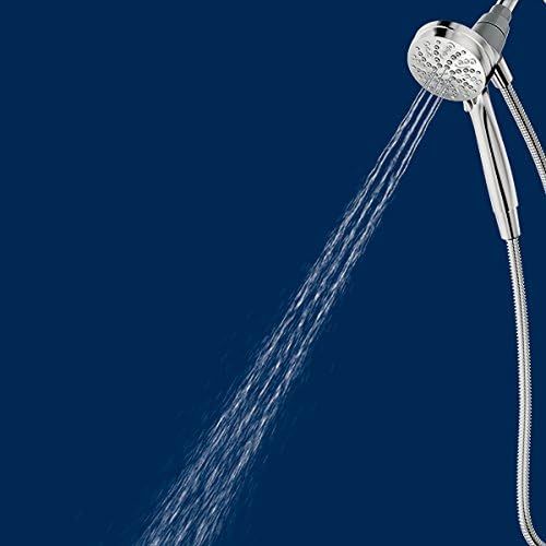  Moen 26100EP Engage Magnetix 3.5-Inch Six-Function Handheld Showerhead with Eco-Performance Magnetic Docking System, Chrome