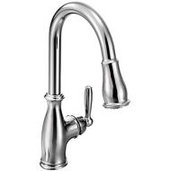 Moen 7185C Brantford One-Handle Pulldown Kitchen Faucet Featuring Power Boost and Reflex, Chrome