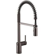 Moen 5923EWBLS Align Motionsense Wave Sensor Touchless One-Handle High Arc Spring Pre-Rinse Pulldown Kitchen Faucet, Black Stainless