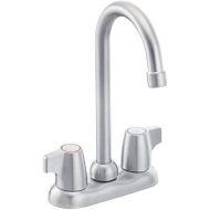 Moen 4903BC Chateau Two-Handle High Arc Bar Faucet, Brushed Chrome