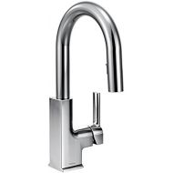 Moen S62308 STO One-Handle High Arc Pulldown Bar Faucet Featuring Reflex, Chrome