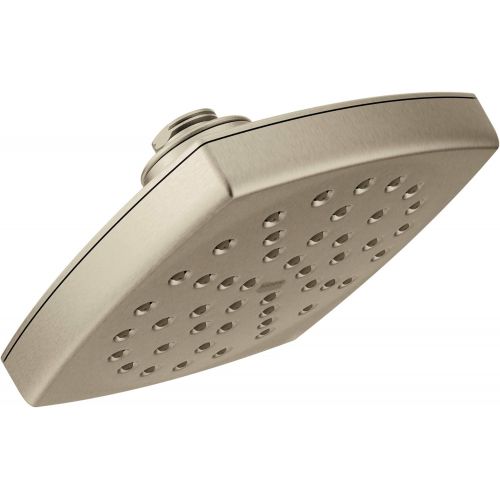  Moen S6365BN Voss 6 Eco-Performance Single-Function Rainshower Showerhead with Immersion Technology at 2.0 GPM Flow Rate, Brushed Nickel