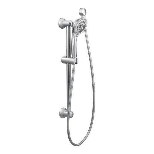  Moen 3863EP17 4 Multi Function Eco-Performance Hand Shower with slide Bar and 69 Hose, Chrome