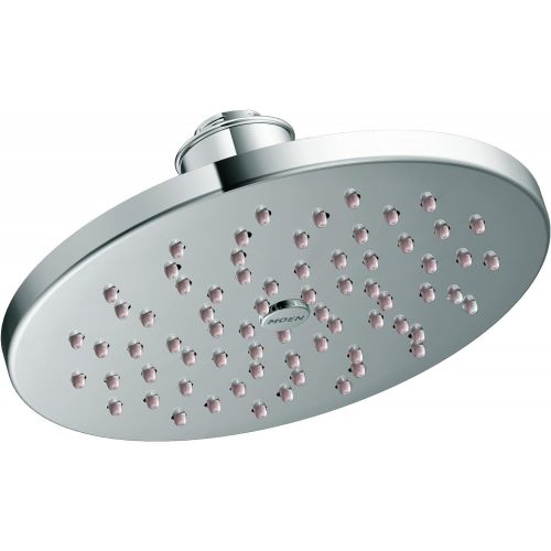  Moen S6360EPBN 8 Eco-Performance Single-Function Rainshower Showerhead with Immersion Technology at2.0 GPM Flow Rate, Brushed Nickel