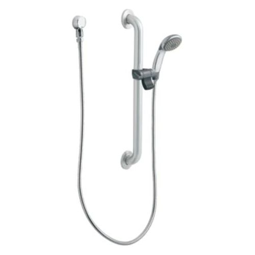  Moen 52224GBM25 Commercial Slide BarGrab Bar Hand Shower System 2.5 gpm, Chrome