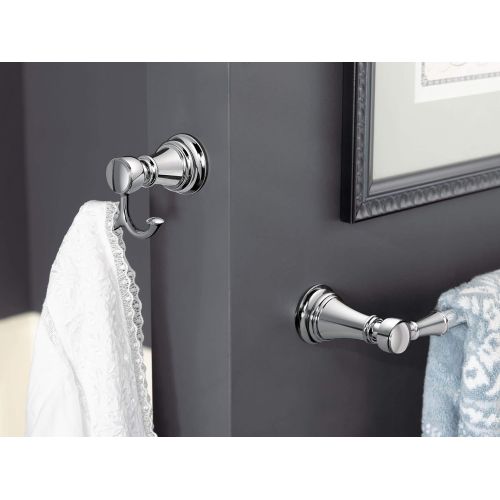  Moen YB8424NL Weymouth 24-Inch Towel Bar, Nickel