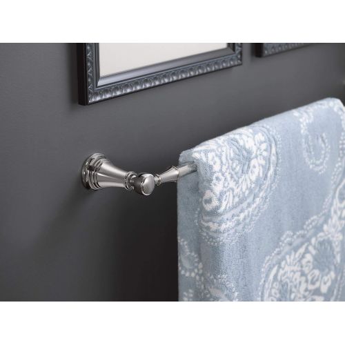  Moen YB8424NL Weymouth 24-Inch Towel Bar, Nickel