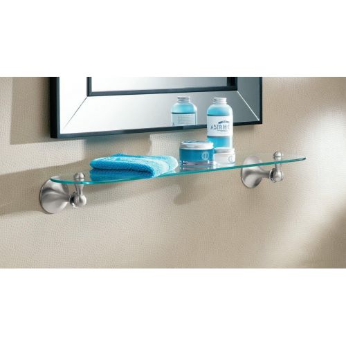  Moen DN7790BN Lounge Bathroom Vanity Shelf, Brushed Nickel